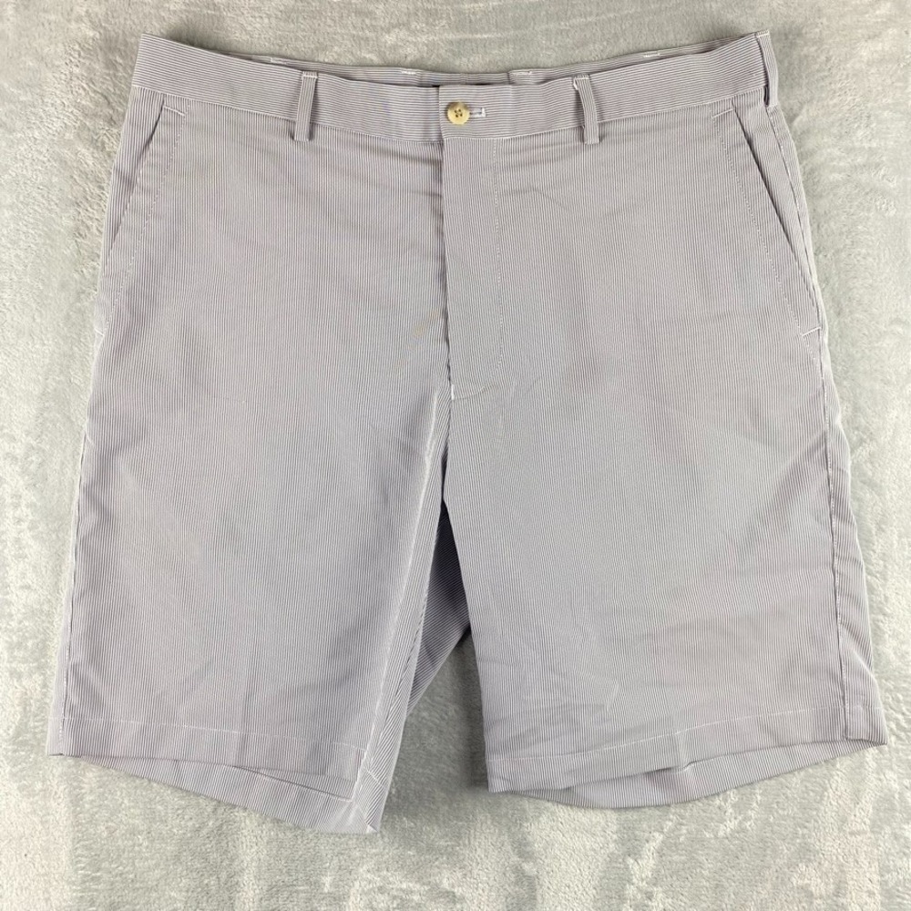 Peter Millar Crown Sport Shorts Mens 36 Blue Performance Tech Wicking Firestone
